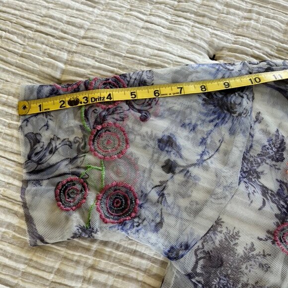 Johnny Was Logan Tiered Mesh Dress L - Picture 12 of 16